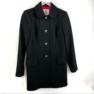 Juicy Couture Black Peacoat|Small